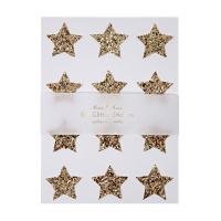 Gold Glitter Star Stickers By Meri Meri